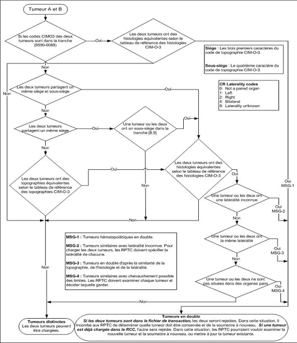 Figure 2 Arbre de décisions pour la détermination des tumeurs primaires multiples dans le RCC